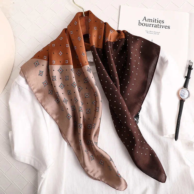 2019 silk scarves Summer Scarf Hair Tie Band For Business Women Elegant 70cm square Vintage Skinny Retro Head Neck Silk Satin
2019 silk scarves Summer Scarf Hair Tie Band For Business Women Elegant 70cm square Vintage Skinny Retro Head Neck Silk Satin
