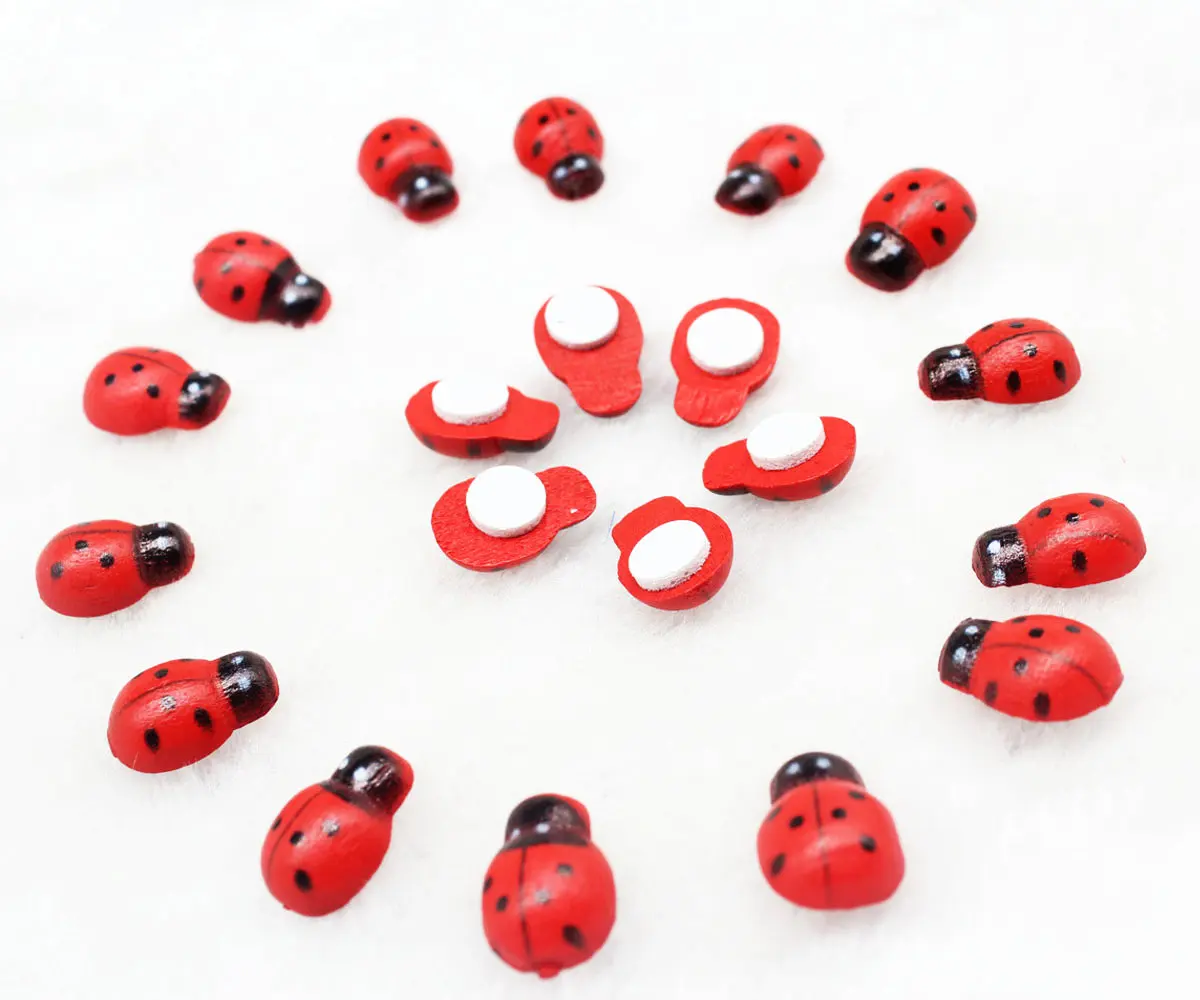 500pcs Hand painted Wood Ladybug Craft Ornament 15mm Wood Ladybug Adhesive Beads, Cabachons, Embellishment
500pcs Hand painted Wood Ladybug Craft Ornament 15mm Wood Ladybug Adhesive Beads, Cabachons, Embellishment