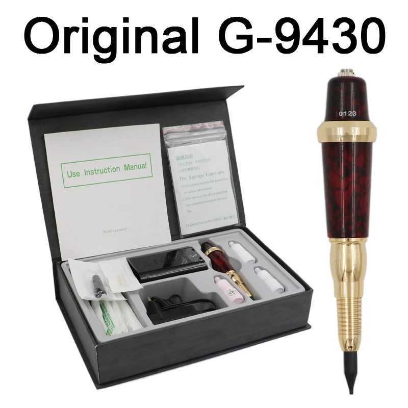 Professional Taiwan G-9430 Eyebrow Tattoo Machine Pen For Permanent Makeup Basic Eyebrows Forever MAKE UP kit With Tattoo ink
Professional Taiwan G-9430 Eyebrow Tattoo Machine Pen For Permanent Makeup Basic Eyebrows Forever MAKE UP kit With Tattoo ink