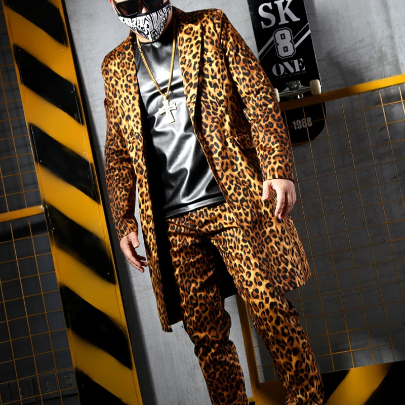 M-6XL!!! Nightclub and bar singer DJ stage dress performance dress yellow leopard print long suit casual suit.
M-6XL!!! Nightclub and bar singer DJ stage dress performance dress yellow leopard print long suit casual suit.