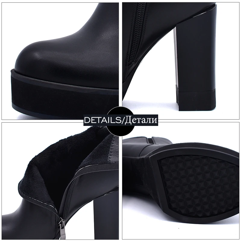 WETKISS Winter High Heels Women Ankle Boots Round Toe Zip Thick Plush Footwear Platform Female Boot Pu Shoes Women 2018 New
WETKISS Winter High Heels Women Ankle Boots Round Toe Zip Thick Plush Footwear Platform Female Boot Pu Shoes Women 2018 New