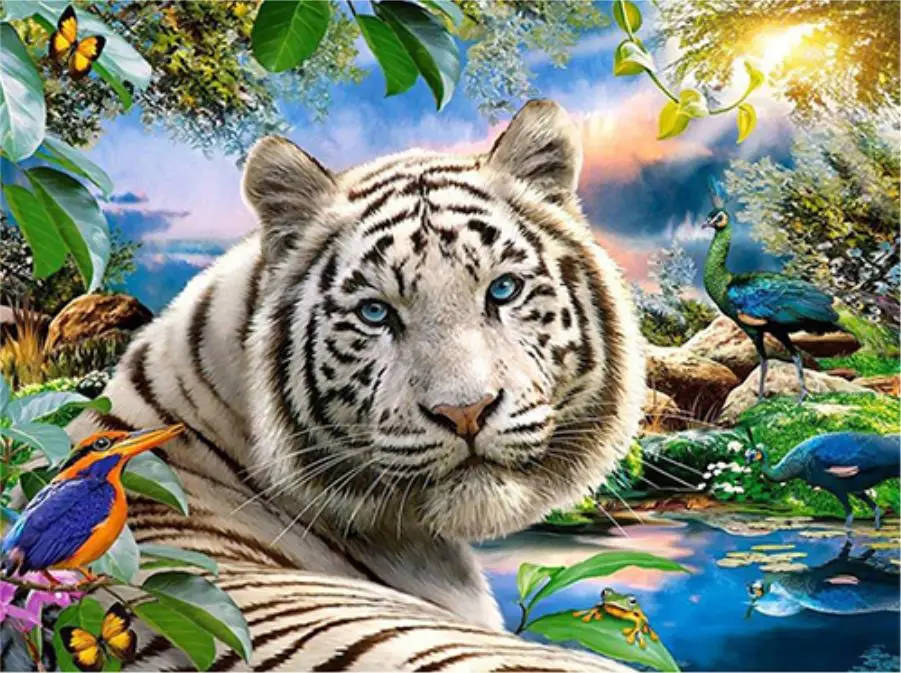 5D Diamond Painting Animal Tiger Cross Stitch Diamond Embroidery Full diamond mosaic scenery rhinestones Home Decor gift
5D Diamond Painting Animal Tiger Cross Stitch Diamond Embroidery Full diamond mosaic scenery rhinestones Home Decor gift