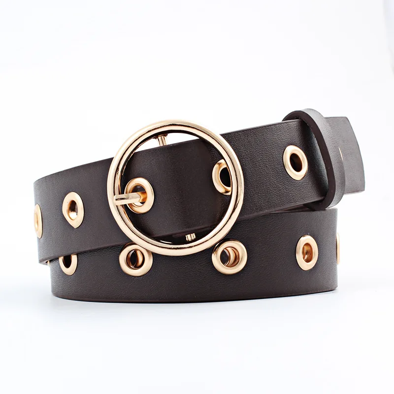 2019 HOT Round Metal Pin Buckle Circle Belts Best Women Leather Belt Hot Brand Fashion Punk O Ring for Women Belt Dropshipping
2019 HOT Round Metal Pin Buckle Circle Belts Best Women Leather Belt Hot Brand Fashion Punk O Ring for Women Belt Dropshipping