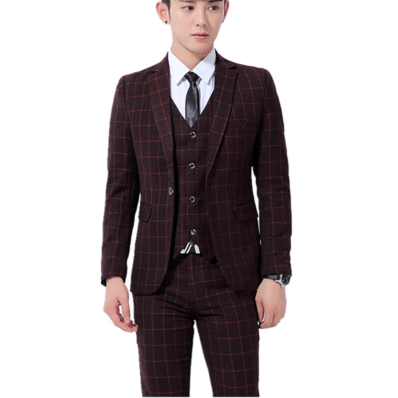2019 New Four Seasons Style Men Boutique Suit High Quality Business Casual Slim Three Pieces Suits (Jacket Vest And Pants) M-3XL
2019 New Four Seasons Style Men Boutique Suit High Quality Business Casual Slim Three Pieces Suits (Jacket Vest And Pants) M-3XL