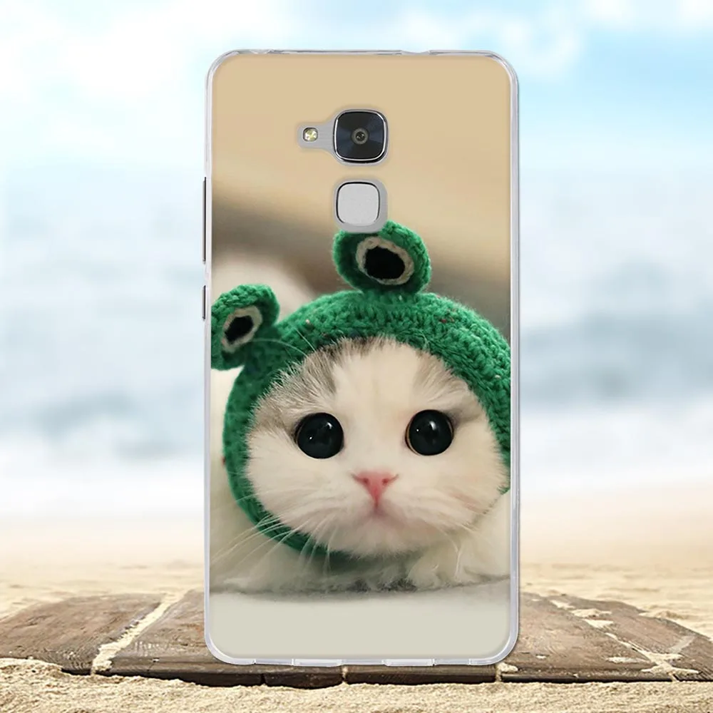 For Huawei Honor 5C Case Ultra-thin Soft TPU Silicone 7 Lite Cover Animal Patterned GT3 Coque Bag | Мобильные телефоны и