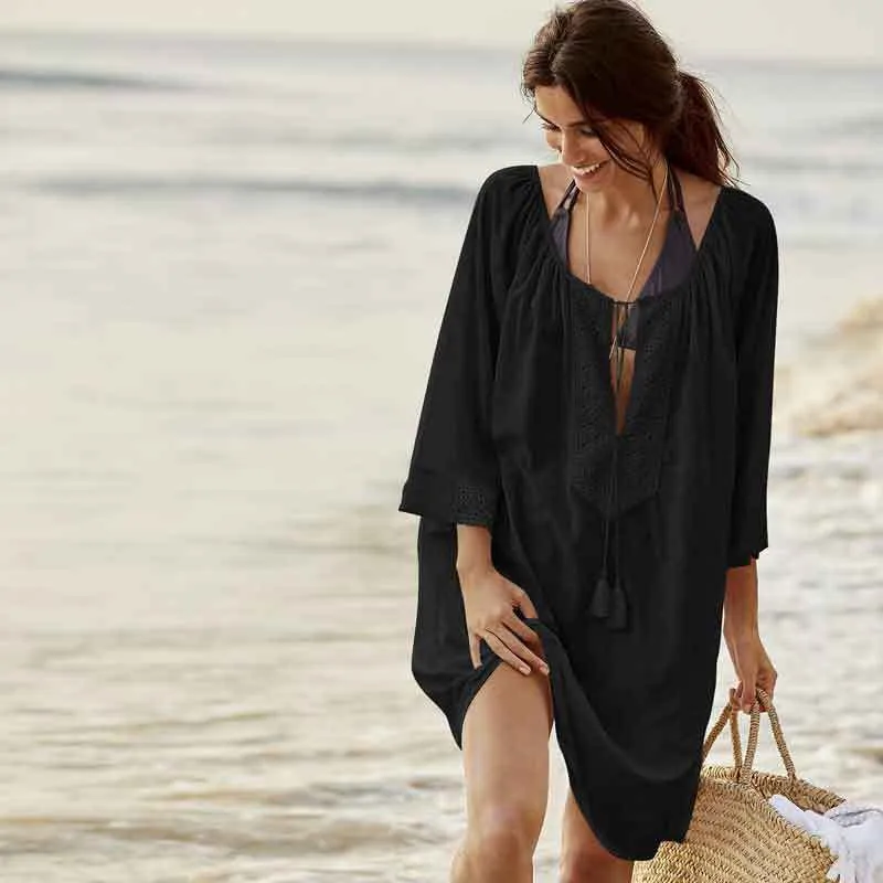 2019 цельный пляжный женский купальник туники бикини накидка пляжное платье