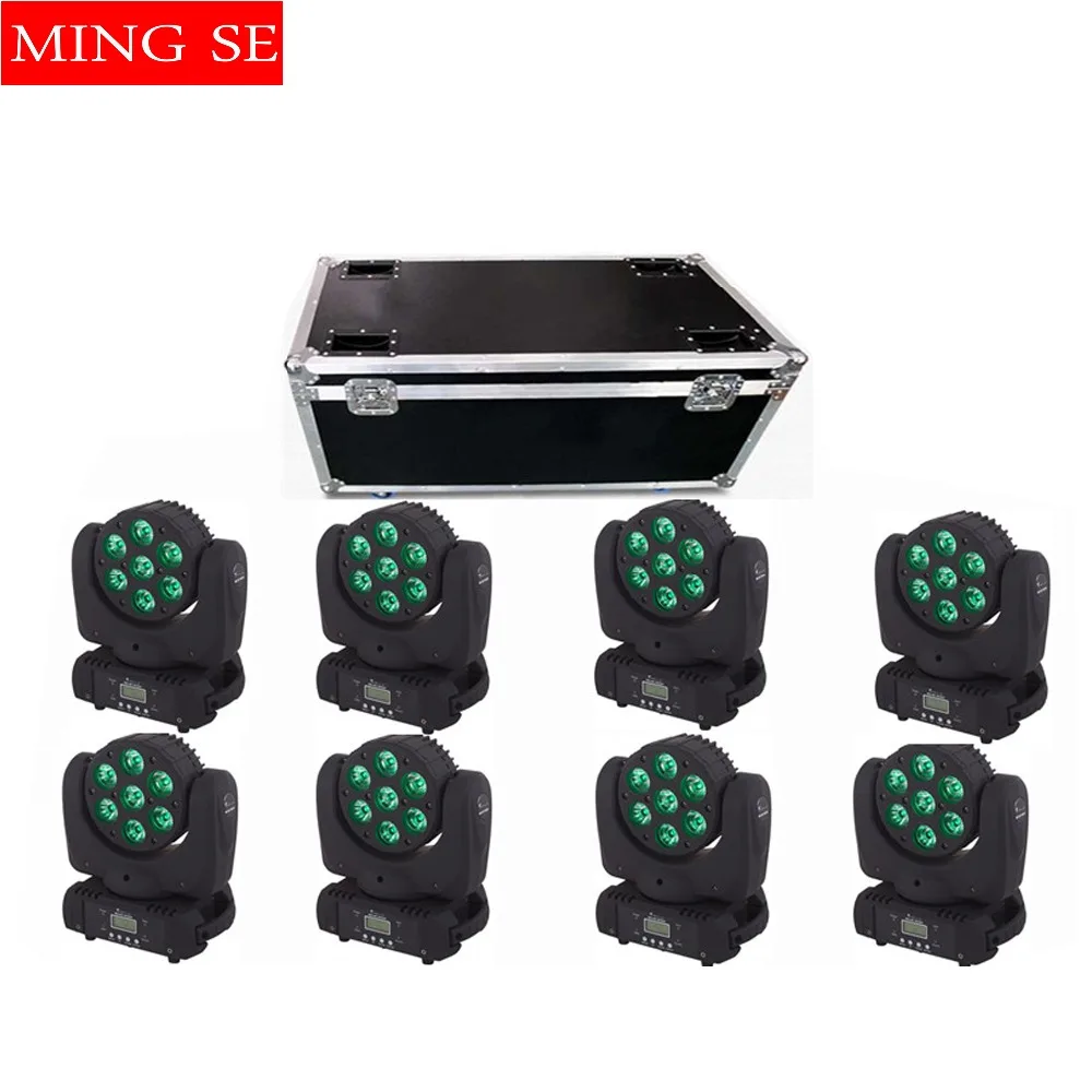 8pcs/lots DMX512 stage light 7x12w RGBW LED Moving Head LED Beam DJ Disco Party Effect Lighting LED wash light with flight case
8pcs/lots DMX512 stage light 7x12w RGBW LED Moving Head LED Beam DJ Disco Party Effect Lighting LED wash light with flight case