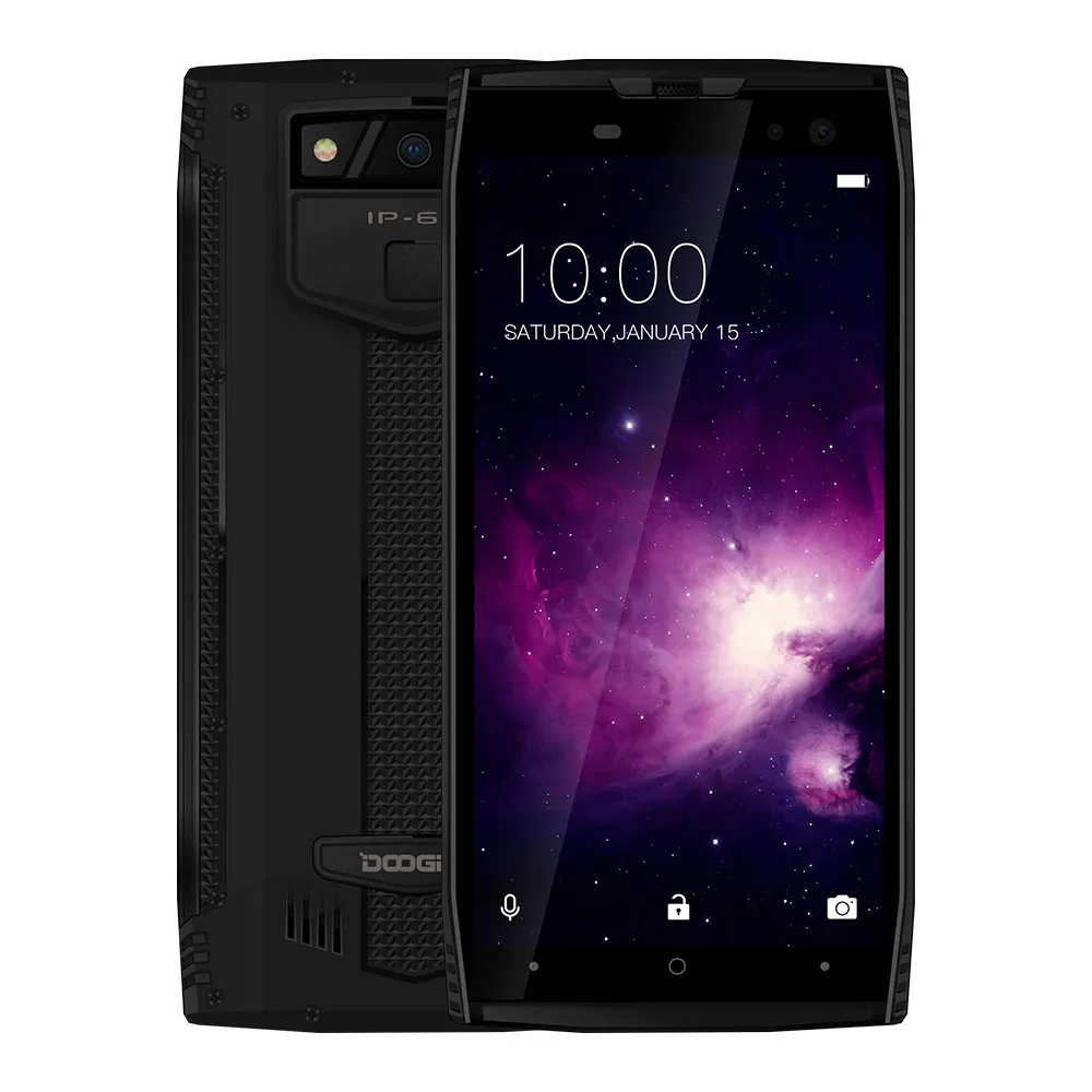 DOOGEE S50 смартфон IP68 Водонепроницаемый лицо ID 5 7 "18:9 6 ГБ 64 Гб 5180 мАч 4 камеры 16MP MTK6763