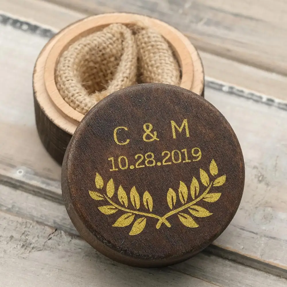 Personalized Brown Wedding Ring Box Rustic Jewelry Box Holder Engagement Gift Gold Calligraphy Ring Bearer Box
Personalized Brown Wedding Ring Box Rustic Jewelry Box Holder Engagement Gift Gold Calligraphy Ring Bearer Box