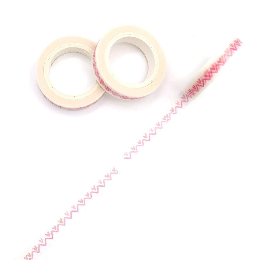 7m*8mm Creativity Wave Love Heart Washi Tape Diy Diary Decoration Masking Tape Kawaii Stationery Scrapbooking Tape Sticker
7m*8mm Creativity Wave Love Heart Washi Tape Diy Diary Decoration Masking Tape Kawaii Stationery Scrapbooking Tape Sticker