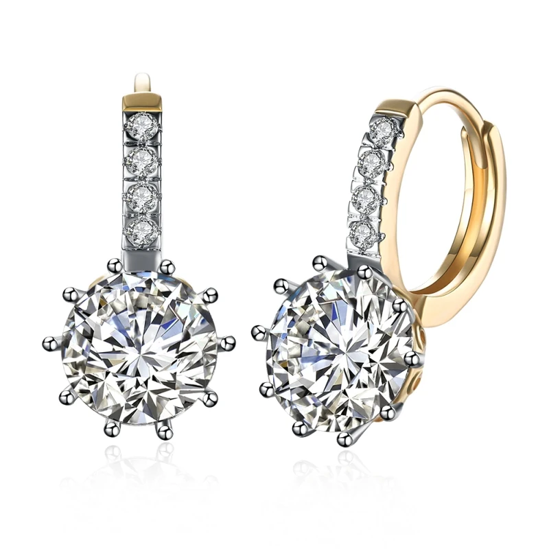 2019 Fashion Jewelry Cubic Zircon Stud Earrings For Women Bohemian Ladies Gold Color Crystal Earrings Accessories High Quality
2019 Fashion Jewelry Cubic Zircon Stud Earrings For Women Bohemian Ladies Gold Color Crystal Earrings Accessories High Quality