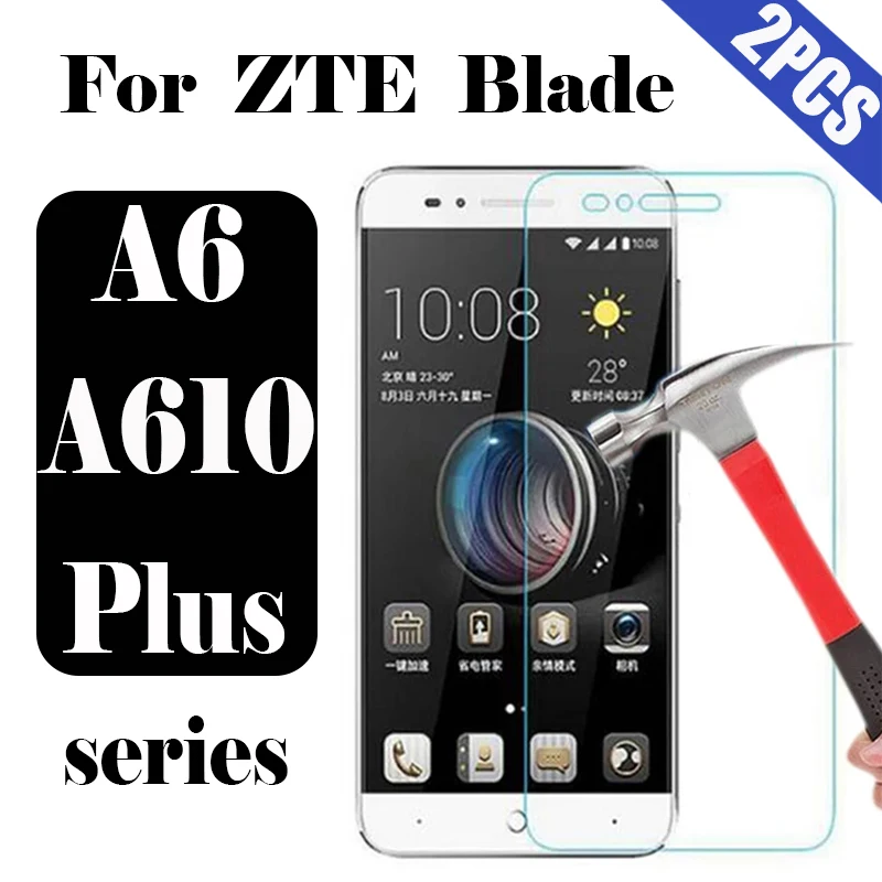 Защитное стекло для ZTE Blade a6 a610 plus Защитная пленка экрана a 610 a610plus tremp 6a 9h