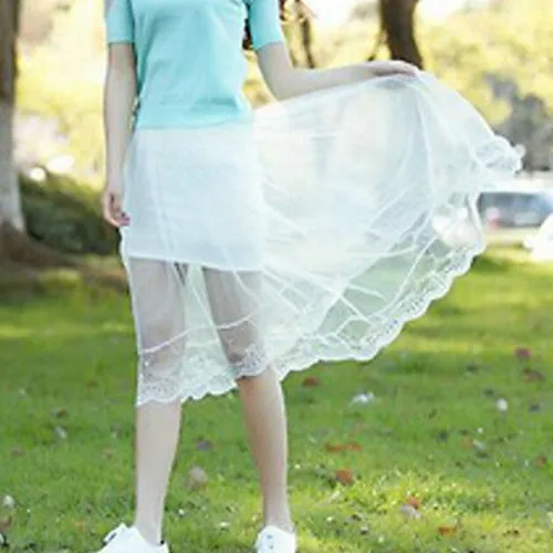 2018 New Fashion Elegant Women High Low Skirts Formal Ladies Bridesmaid Party Prom Mesh Skirt Stock | Женская одежда