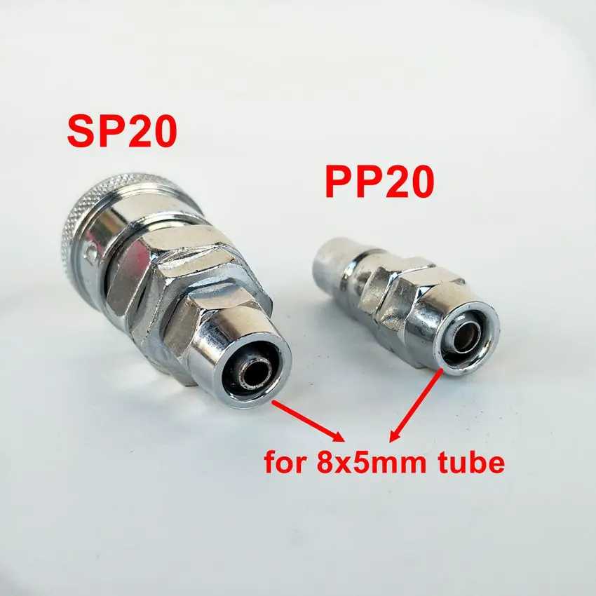 2 компл./лот Пневматический Быстрый Соединительный фитинг SP20 + PP20 quick connect