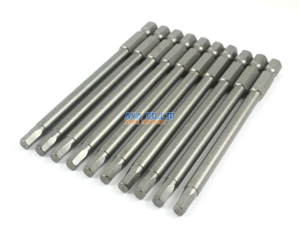 10 Pieces Magnetic Hexagon Screwdriver Bit S2 Steel 1/4" Hex Shank 100mm Long H4 Tip (100mm x H4)
10 Pieces Magnetic Hexagon Screwdriver Bit S2 Steel 1/4" Hex Shank 100mm Long H4 Tip (100mm x H4)