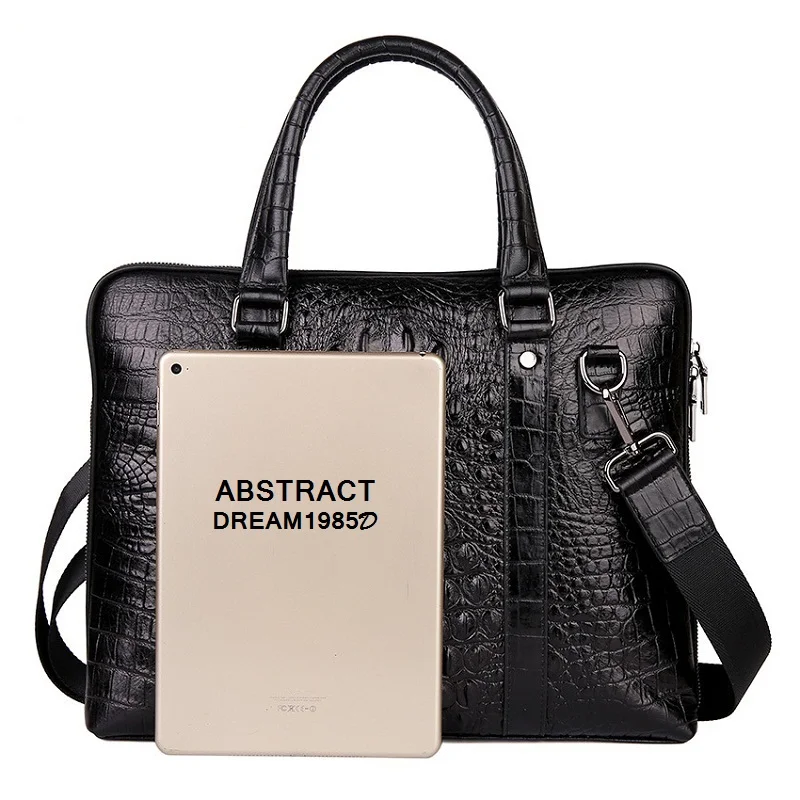Genuine Leather handbag men black Tote Crocodile 2019 luxury vintage men's bag business Classic designer casual messenger bag
Genuine Leather handbag men black Tote Crocodile 2019 luxury vintage men's bag business Classic designer casual messenger bag
