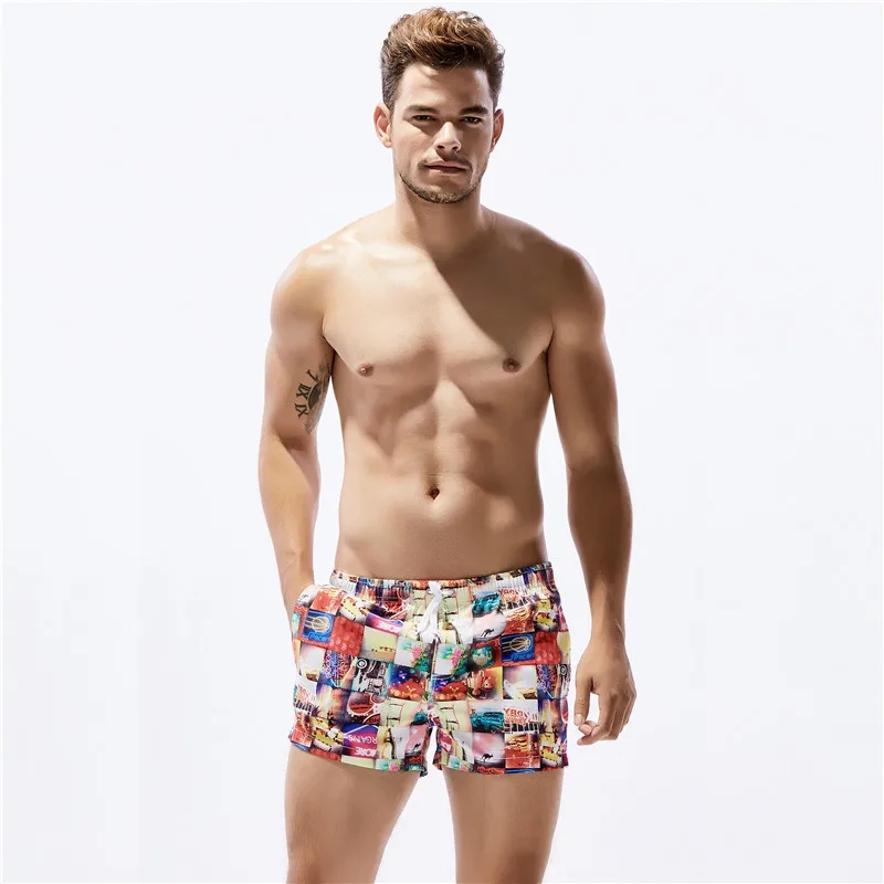 Фото Мужские шорты для плавания удобные мужские дышащие гей плавки летний пляжный