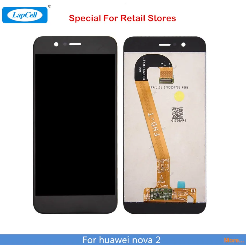 5 шт. LapCell для Huawei NOVA 2 ЖК-дисплей сенсорный экран дигитайзер сборка ЖК Nova2