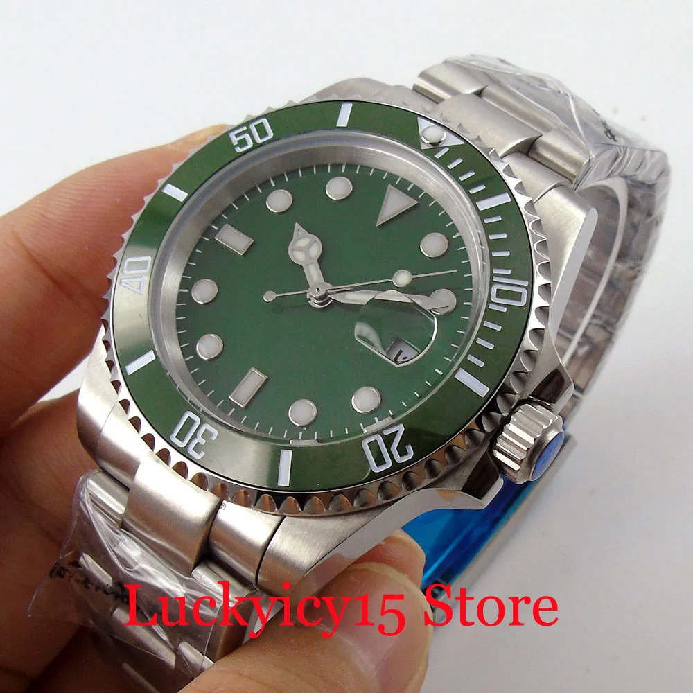 BLIGER 40MM Nologo Green Dial MIYOTA MINGZHU Movement Automatic Men's Watch With Date Window Brushed Watch Case Sapphire Glass
BLIGER 40MM Nologo Green Dial MIYOTA MINGZHU Movement Automatic Men's Watch With Date Window Brushed Watch Case Sapphire Glass