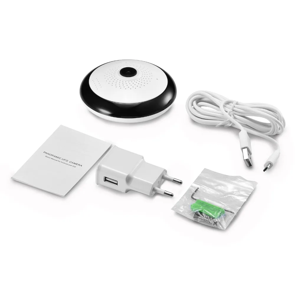 Hamrolte Wirless Wifi IP Camera HD960P 360Degree 3D VR Panoramic Camera Nightvision Motion Detection Two Way Audio ICsee H.264+
Hamrolte Wirless Wifi IP Camera HD960P 360Degree 3D VR Panoramic Camera Nightvision Motion Detection Two Way Audio ICsee H.264+