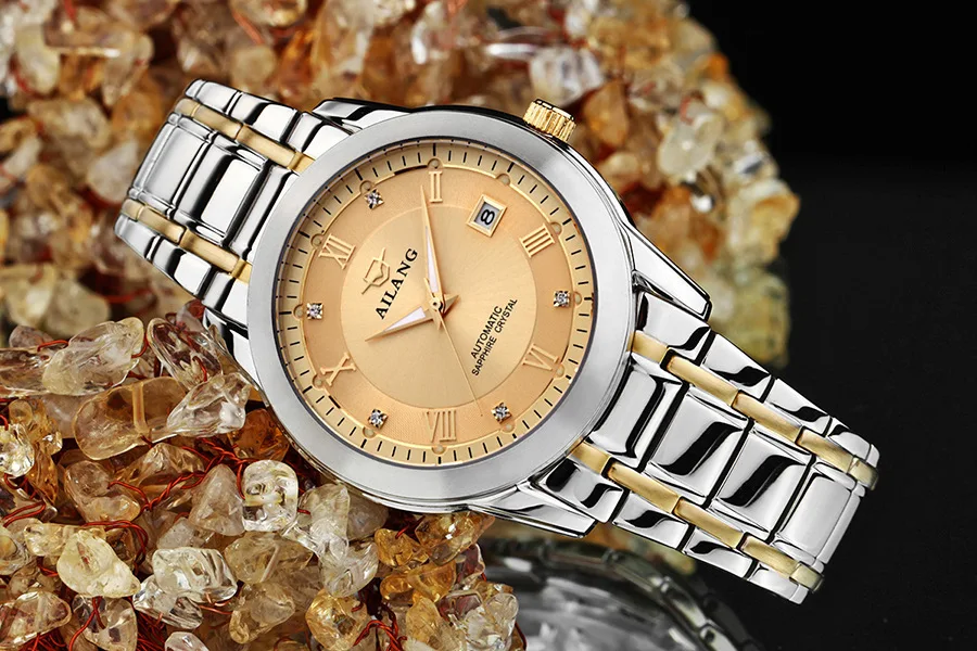 Original AILANG Brand Men Full Steel Business Watches Luxury Crystals Dress Wrist watch 3ATM Roman Clock Analog Relojes NW3297
Original AILANG Brand Men Full Steel Business Watches Luxury Crystals Dress Wrist watch 3ATM Roman Clock Analog Relojes NW3297