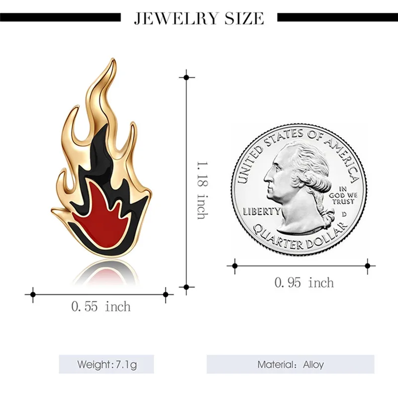 Personality Gothic Punk Flame Stud Earrings Hip Hop Night Club Cool Trend Stream Earrings For Men Women Jewelry
Personality Gothic Punk Flame Stud Earrings Hip Hop Night Club Cool Trend Stream Earrings For Men Women Jewelry