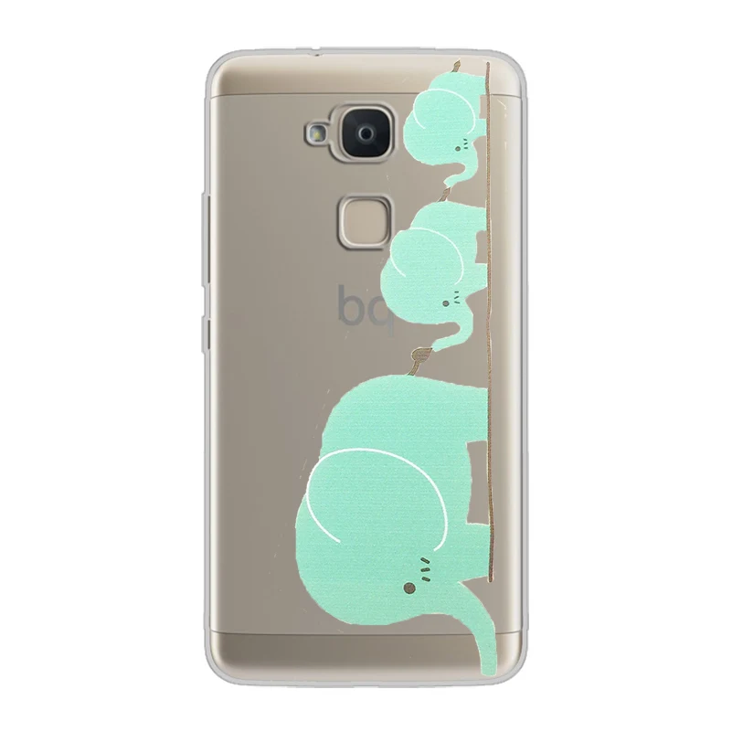 ciciber Phone Case for BQ Aquaris X2 X Pro V VS U U2 Lite Plus Soft TPU Back Cover E5s 4.5 M5 M5.5 X5 Elephant |
