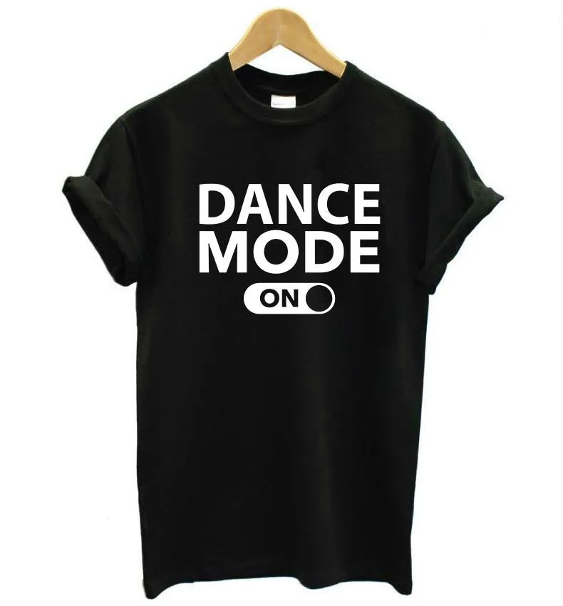 Женская футболка с надписью dance mode on, хлопковая Повседневная забавная футболка для девушек, хипстерская футболка Tumblr, Прямая поставка F545
Женская футболка с надписью dance mode on, хлопковая Повседневная забавная футболка для девушек, хипстерская футболка Tumblr, Прямая поставка F545