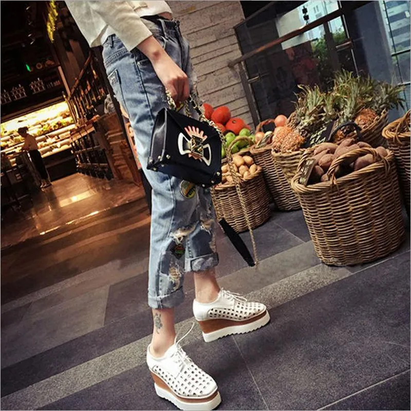 2019 Woman Jeans Plus size High waist streetwear loose nine pants Korean version of the hole fat mm100 kg feet mom jeans women
2019 Woman Jeans Plus size High waist streetwear loose nine pants Korean version of the hole fat mm100 kg feet mom jeans women