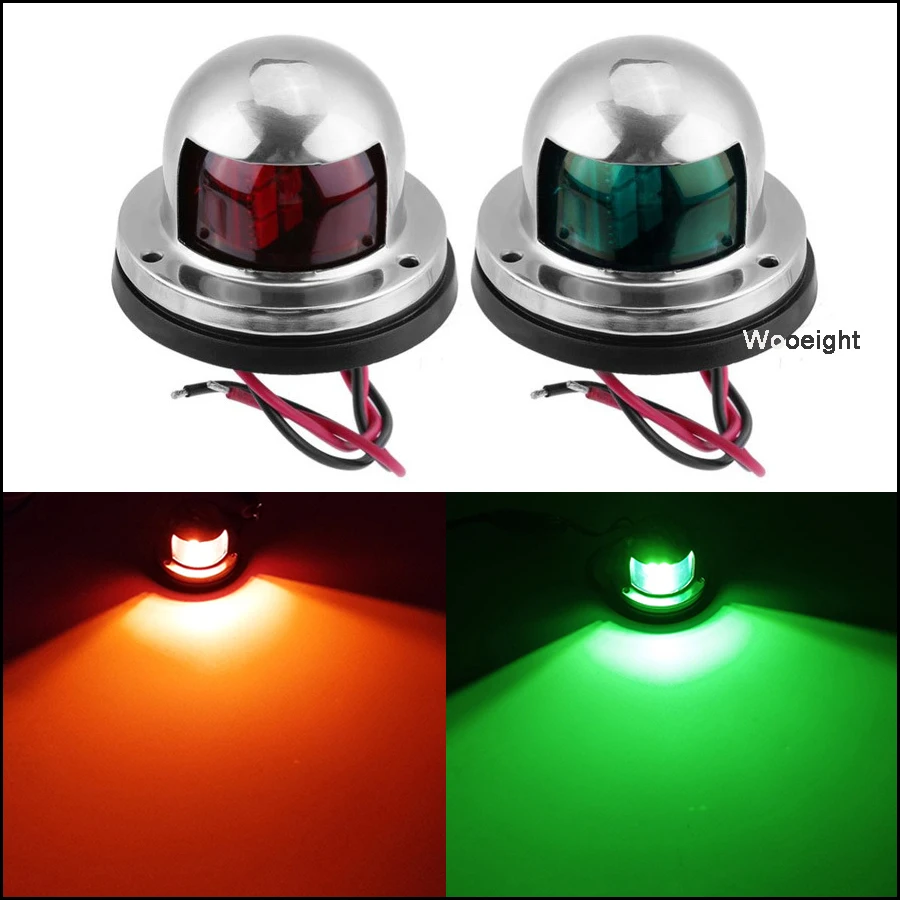Wooeight Stainless Steel /Plastic 12V LED Bow Navigation Light Red Green Blue Sailing Signal Light Marine Boat Yacht Underwater
Wooeight Stainless Steel /Plastic 12V LED Bow Navigation Light Red Green Blue Sailing Signal Light Marine Boat Yacht Underwater