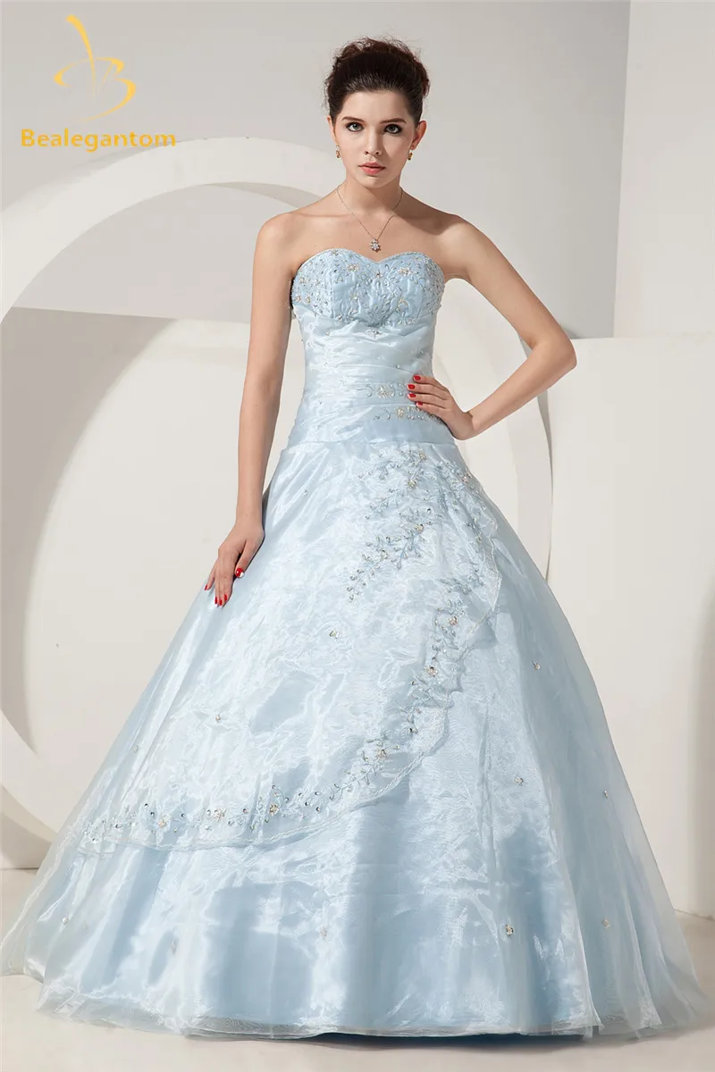 Bealegantom Ball Gowns Quinceanera Dresses Beaded Appliques Beaded Organza Sweet 16 Dresses Vestidos De 15 Anos QA1126
Bealegantom Ball Gowns Quinceanera Dresses Beaded Appliques Beaded Organza Sweet 16 Dresses Vestidos De 15 Anos QA1126