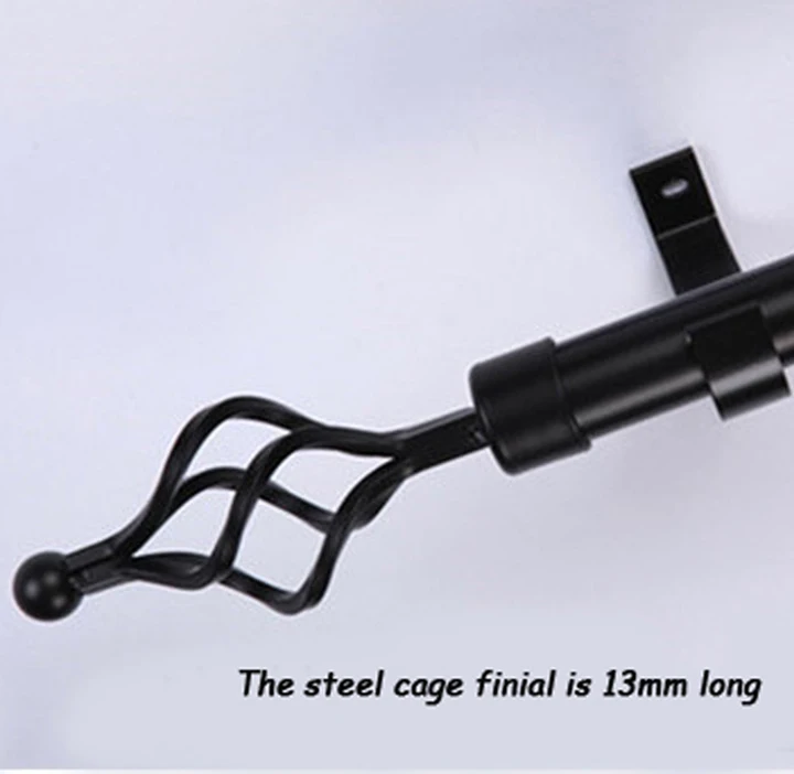 New! Quality hand paint process classic style Long steel cage design finial for 25/28mm 1/ 1-1/8-IN diameter rods can mix order
New! Quality hand paint process classic style Long steel cage design finial for 25/28mm 1/ 1-1/8-IN diameter rods can mix order