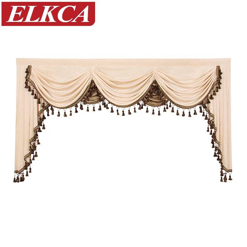 Thick Chenille Curtains Valances for Living Room European Luxury Valances for Bedroom Curtain Pelmet Swag Valances(Beige/Coffee)
Thick Chenille Curtains Valances for Living Room European Luxury Valances for Bedroom Curtain Pelmet Swag Valances(Beige/Coffee)