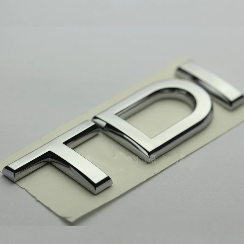 ABS + покрытие TDI Автомобильная задняя наклейка на кузов автомобиля эмблема для Audi