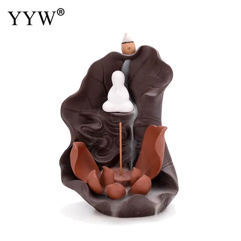 Lotus Waterfall Incense Burner Stick Holder Censer Aroma Smoke Backflow Incense Burner Home Decor Buddhist Incienso Aromatherapy
Lotus Waterfall Incense Burner Stick Holder Censer Aroma Smoke Backflow Incense Burner Home Decor Buddhist Incienso Aromatherapy