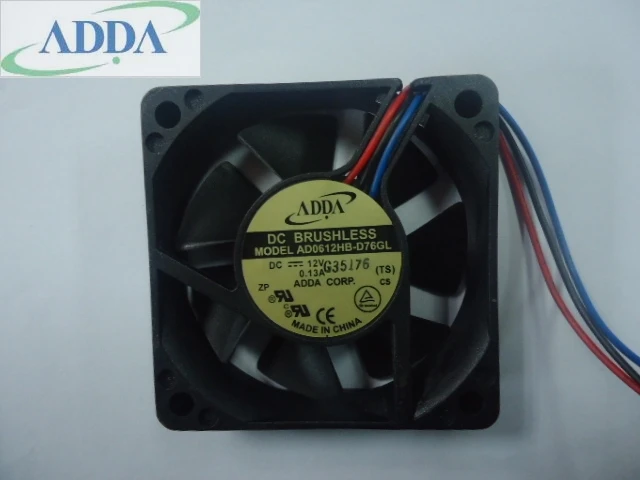 Для ADDA DC12V 6 см шаровой AD0612HB-D76GL 60*60*15 мм 60 DC бесщеточный вентилятор охлаждения |