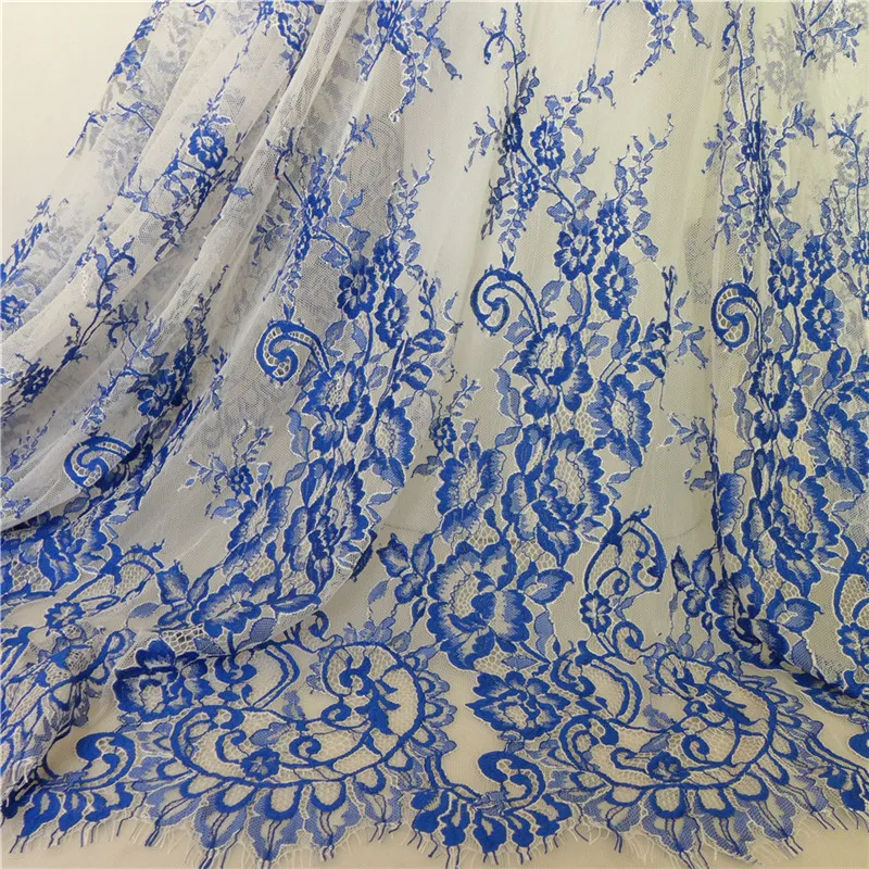 3 Yards African Lace Fabric French Chantilly Eyelash Soft Tulle Mesh Embroidered Lace Wedding Fabric 145CM Wide
3 Yards African Lace Fabric French Chantilly Eyelash Soft Tulle Mesh Embroidered Lace Wedding Fabric 145CM Wide