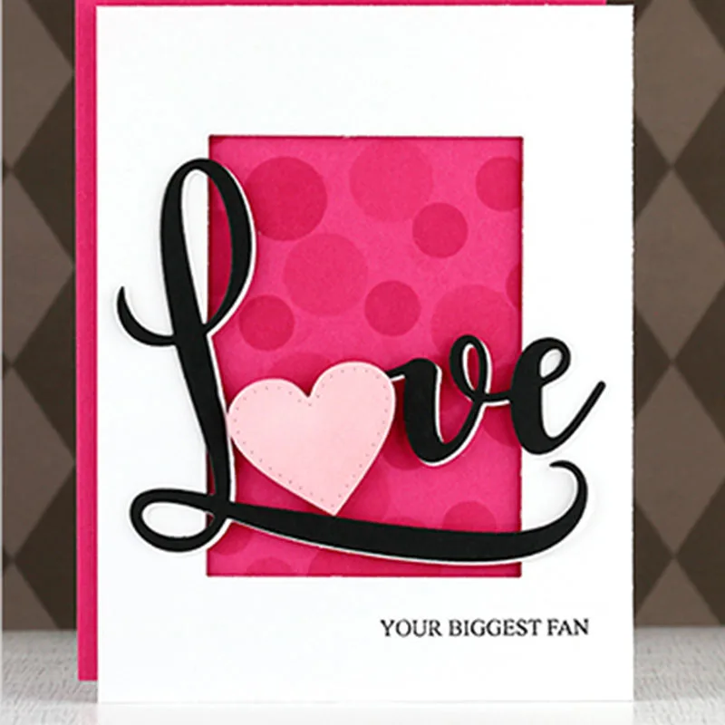 Love WordArt Metal Cutting Dies Stencils for Scrapbooking Embossing Die Cards Making Paper Craft Decoration New 2019
Love WordArt Metal Cutting Dies Stencils for Scrapbooking Embossing Die Cards Making Paper Craft Decoration New 2019