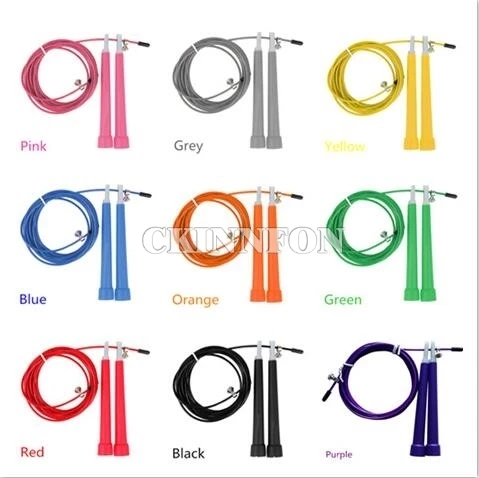50Pcs/Lot Racing High Speed Aerobic Steel Wire Skipping Rope Length Adjustable Jump Skip Rope Fitness Equipment
50Pcs/Lot Racing High Speed Aerobic Steel Wire Skipping Rope Length Adjustable Jump Skip Rope Fitness Equipment
