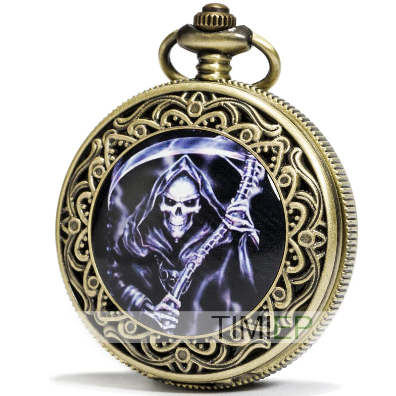 SEWOR модные бронзовые Кварцевые эмалевые карманные часы Grim Reaper с черным циферблатом + кожаная подарочная коробка
SEWOR модные бронзовые Кварцевые эмалевые карманные часы Grim Reaper с черным циферблатом + кожаная подарочная коробка