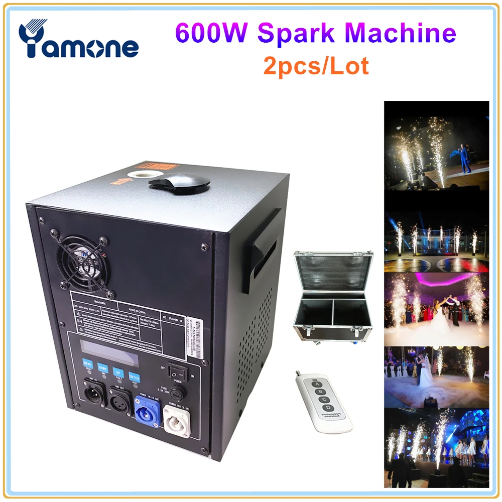 2X 600W Stage Fireworks Powder Cold Spark Fountain DMX Remote Sparkular Machine Fireworks Sparks Effect Machine With Flight Case
2X 600W Stage Fireworks Powder Cold Spark Fountain DMX Remote Sparkular Machine Fireworks Sparks Effect Machine With Flight Case