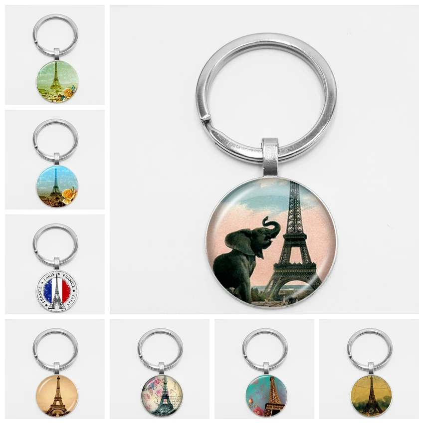 Creative Chaveiro Paris Eiffel Tower Car Key Chain Glass Cabochon Retro Musical Notes Flowers Eiffel Tower Hanging Buckle
Creative Chaveiro Paris Eiffel Tower Car Key Chain Glass Cabochon Retro Musical Notes Flowers Eiffel Tower Hanging Buckle