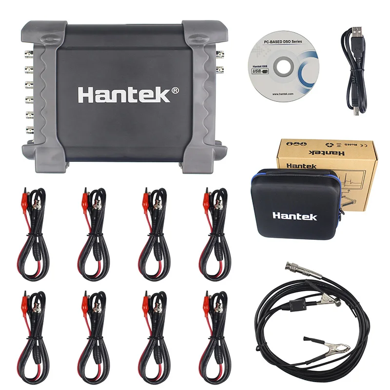 Hantek 1008C 8 Channels Programmable Generator Automotive Oscilloscope Digital Multimeter PC Storage Oscilloscopio USB portable
Hantek 1008C 8 Channels Programmable Generator Automotive Oscilloscope Digital Multimeter PC Storage Oscilloscopio USB portable