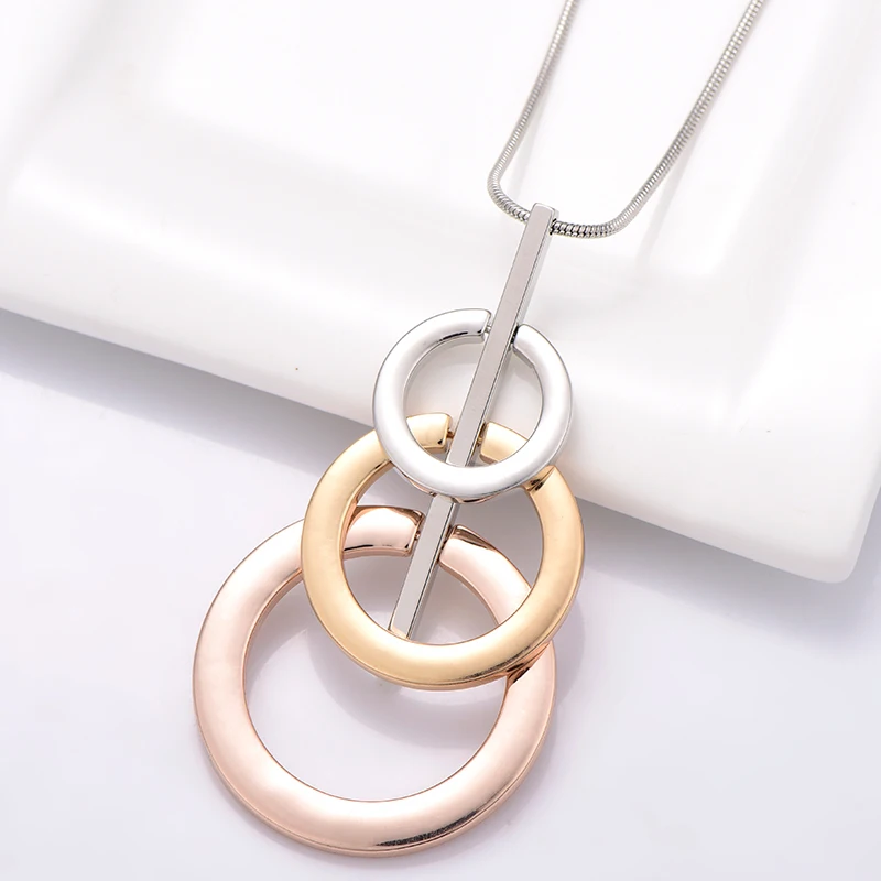 3 Circles Pendant Necklace Mix Colour Long Sweater Chain Maxi Necklaces Jewelry For Women Gifts Pendants Statement Joyeria Kolye
3 Circles Pendant Necklace Mix Colour Long Sweater Chain Maxi Necklaces Jewelry For Women Gifts Pendants Statement Joyeria Kolye