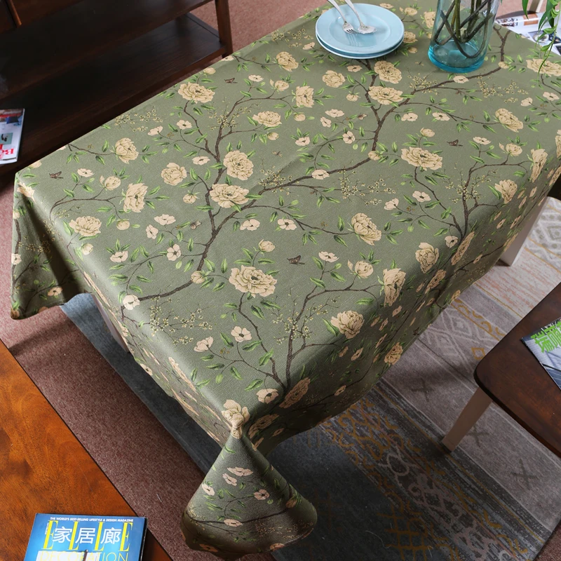 American style Rural Elegant Flowers 134 Table Cloth Thick Linen Dining Tablecloth Coffee Restaurant Home Decorative Cloth Cover
American style Rural Elegant Flowers 134 Table Cloth Thick Linen Dining Tablecloth Coffee Restaurant Home Decorative Cloth Cover