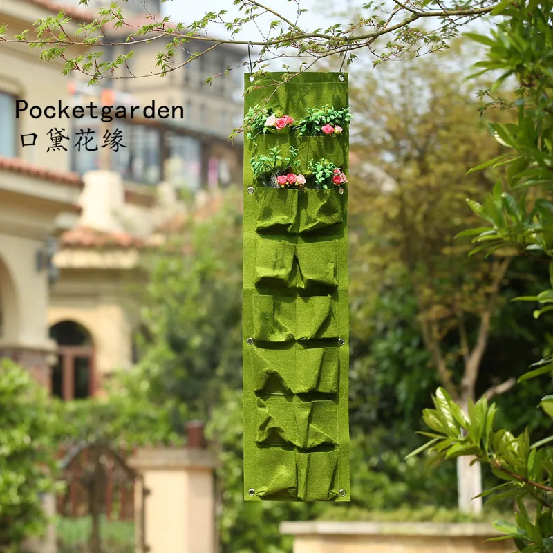 Pocketgarden Green Grow Bag Wall Hanging Planter Vertical Garden Vegetable Living Garden Bag storage bag 16 pockets 25x100cm
Pocketgarden Green Grow Bag Wall Hanging Planter Vertical Garden Vegetable Living Garden Bag storage bag 16 pockets 25x100cm
