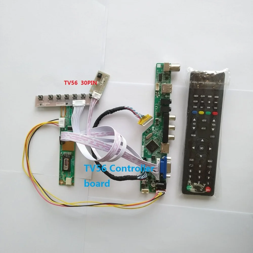 Для LTN156AT01 1366 × 768 комплект платы управления телевизором Аудио HDMI совместимый VGA AV