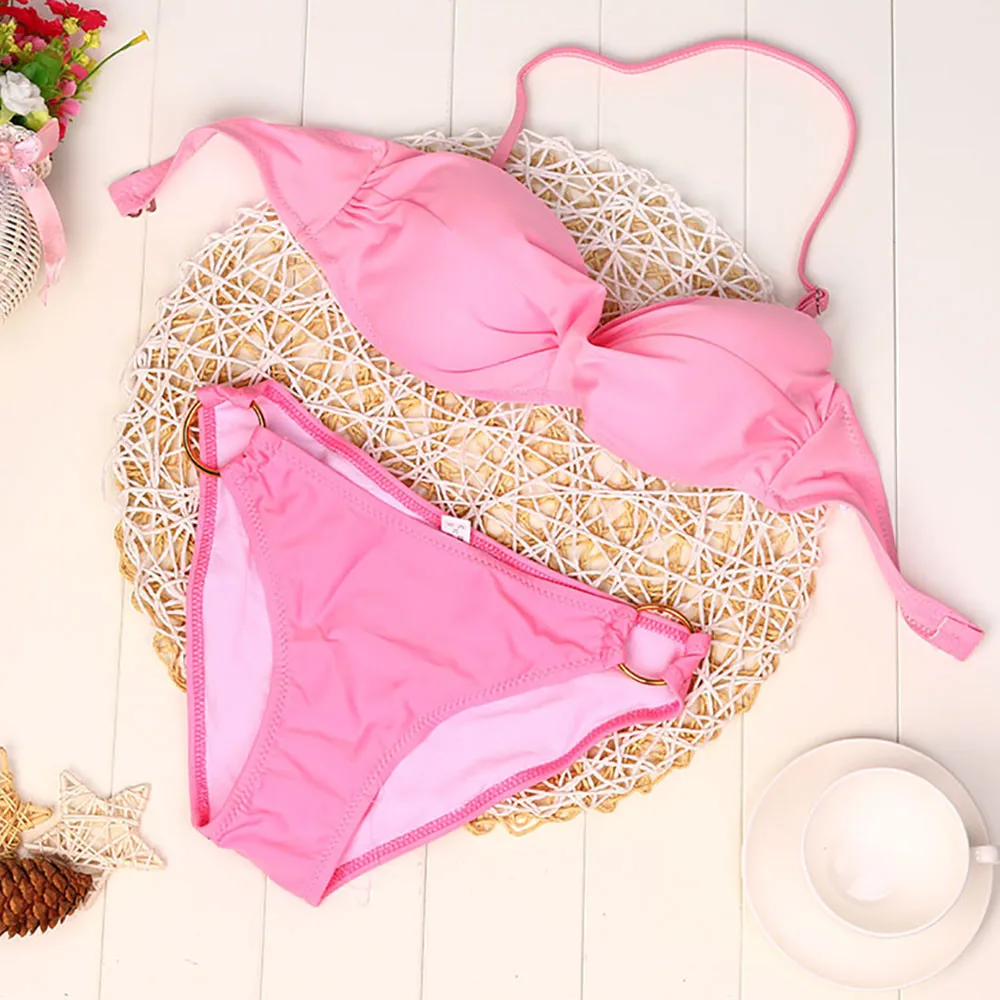 2019 Sexy String Thong Bikini Set Women Push Up Swimwear Biquini Halter Top 2 Pcs Swimsuit Padded Bra Female Bathing Suit 10*/P
2019 Sexy String Thong Bikini Set Women Push Up Swimwear Biquini Halter Top 2 Pcs Swimsuit Padded Bra Female Bathing Suit 10*/P