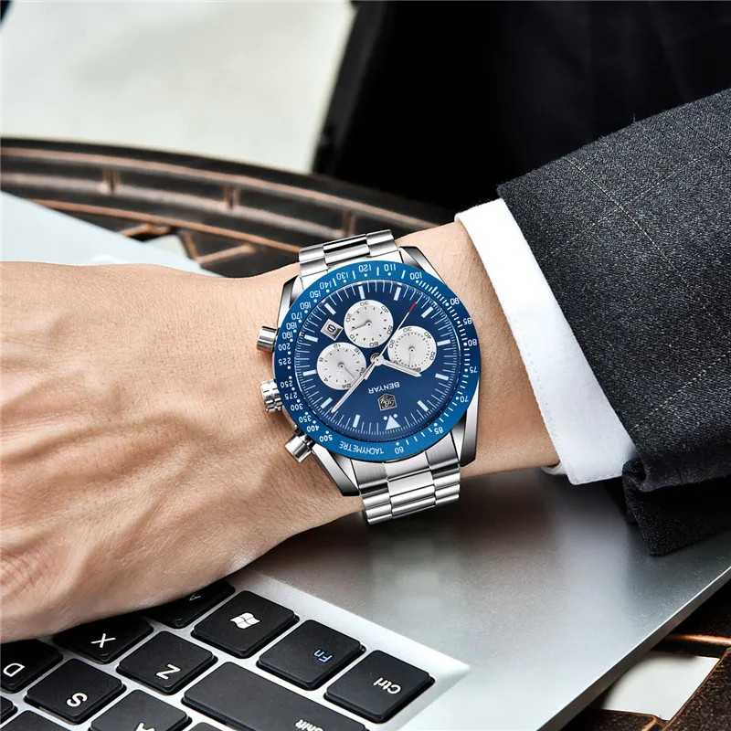BENYAR Men Watch Top Brand Luxury Male Silicone Strap Waterproof Sport Quartz Chronograph Military Wrist Watch Relogio Masculino
BENYAR Men Watch Top Brand Luxury Male Silicone Strap Waterproof Sport Quartz Chronograph Military Wrist Watch Relogio Masculino