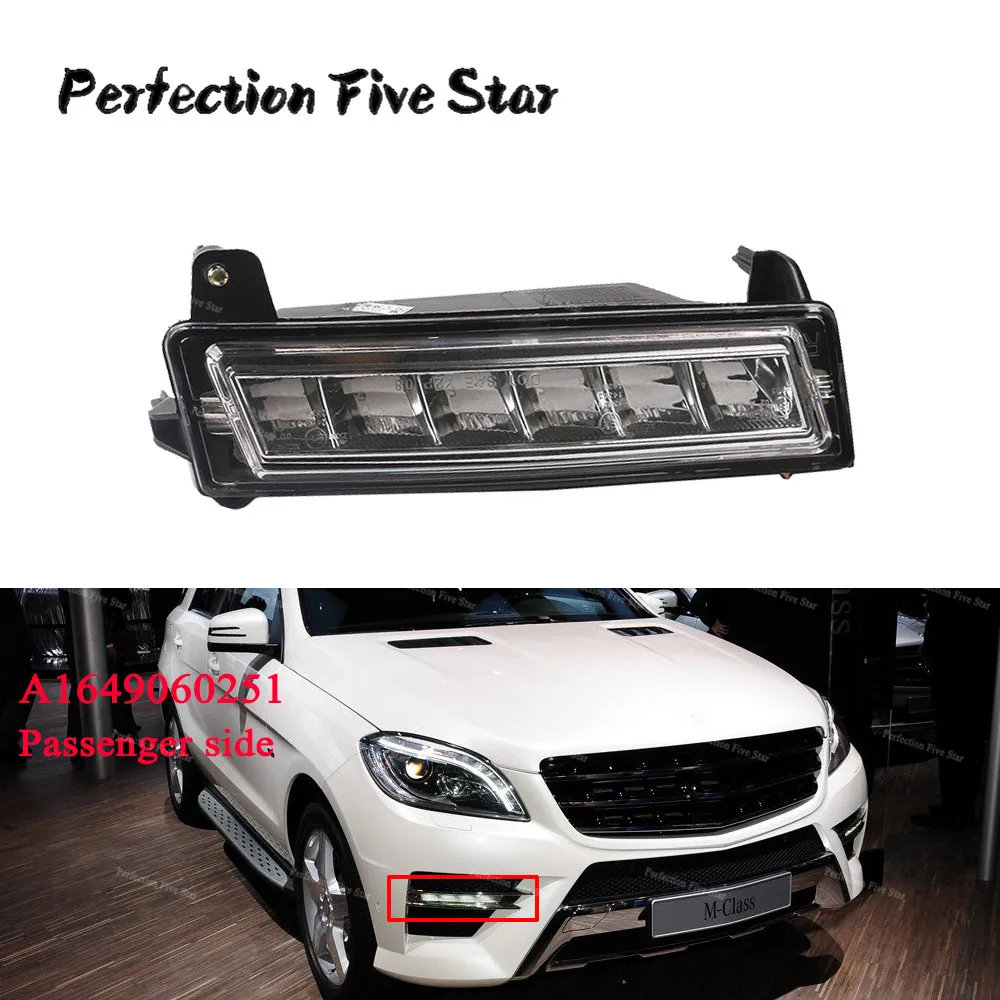 Фото Передний правый светодиодный дневной светильник лампы светодиодные DRL для Mercedes
